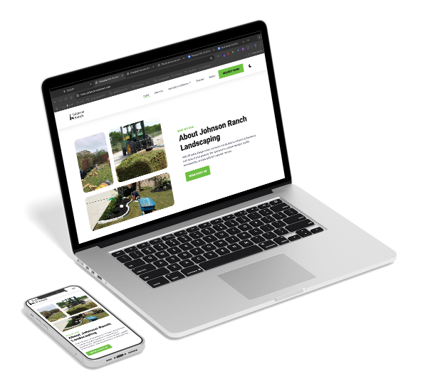 landscaping website showcase